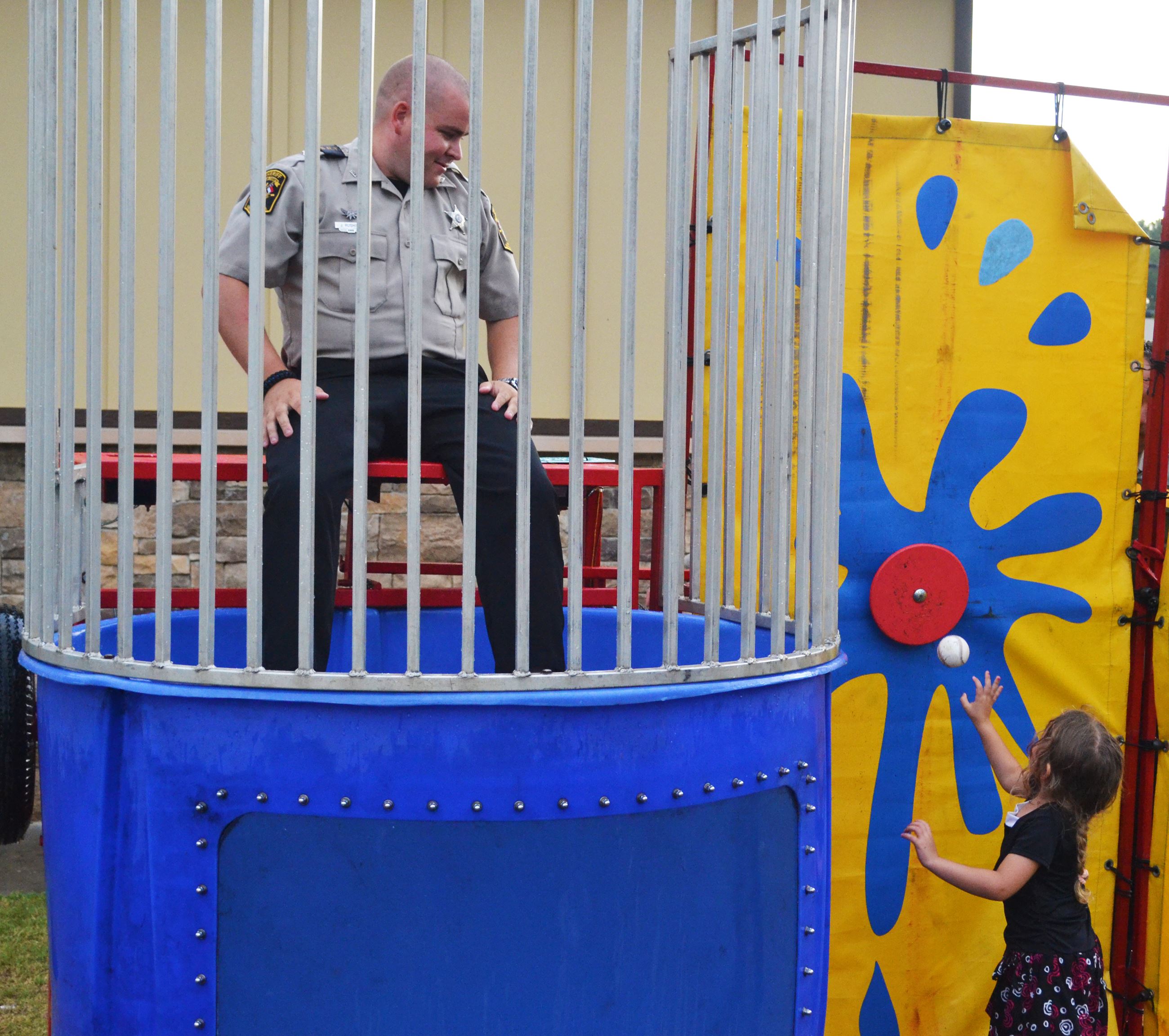 National Night Out dunk tank