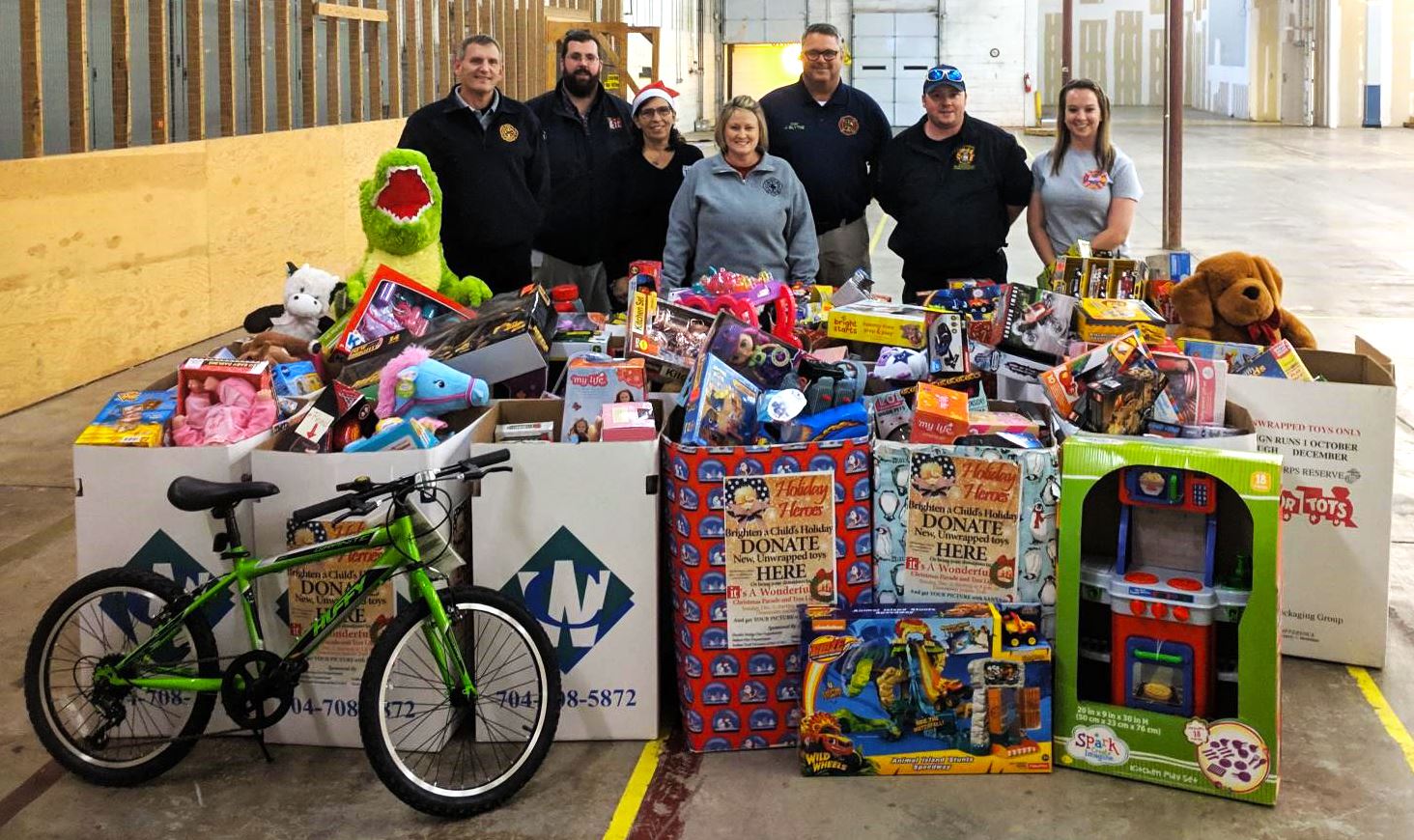 Toys collected for Holiday Heroes