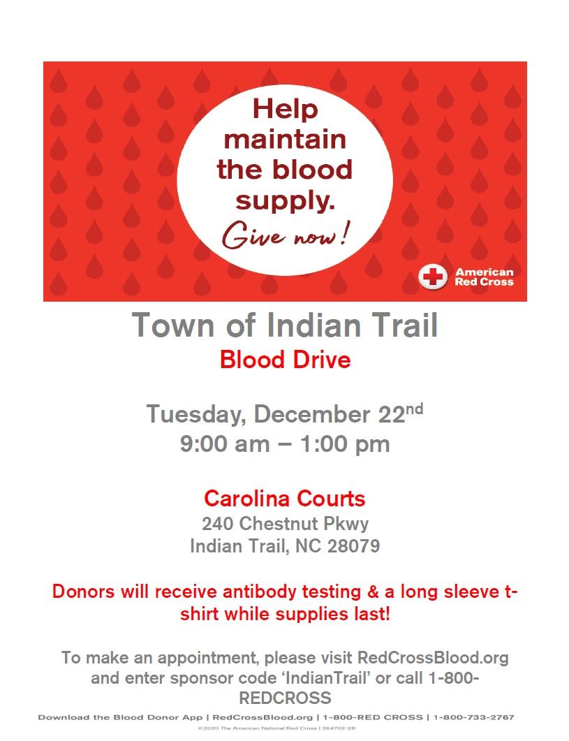 IT December Blood Drive Flyer