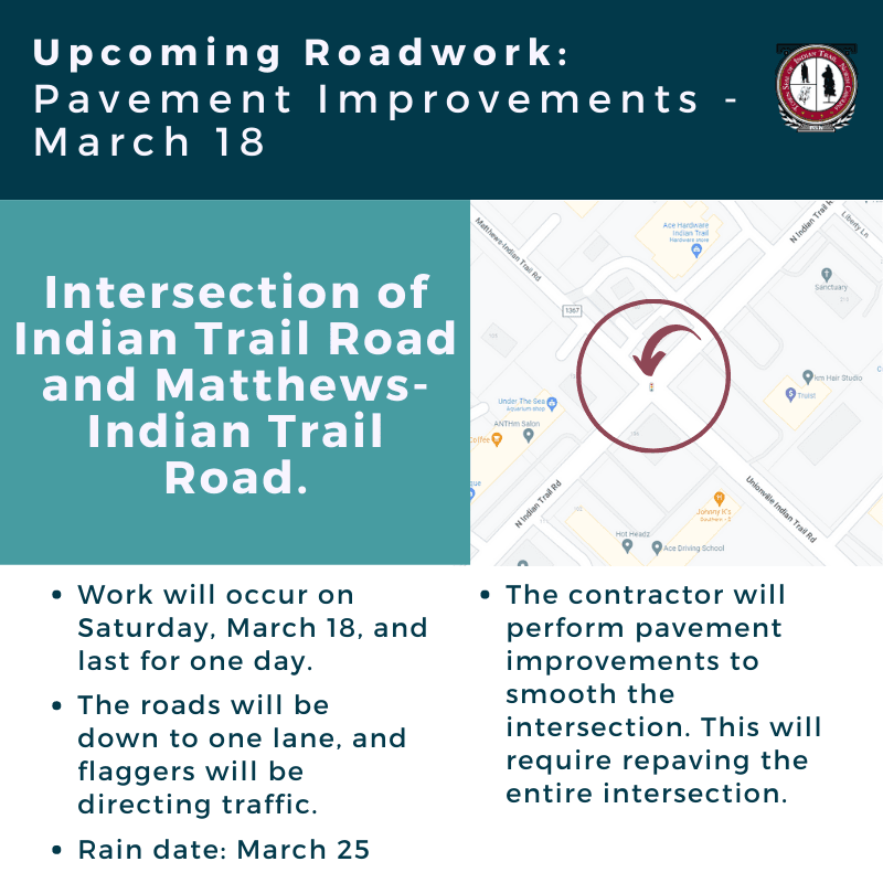 Intersection Improvements for Indian Trail Road and Matthews Indian Trail Road
