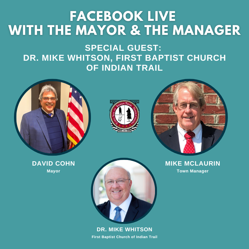 Facebook Live featuring the Dr. Mike Whitson - Wednesday, June 28, at 1 p.m.