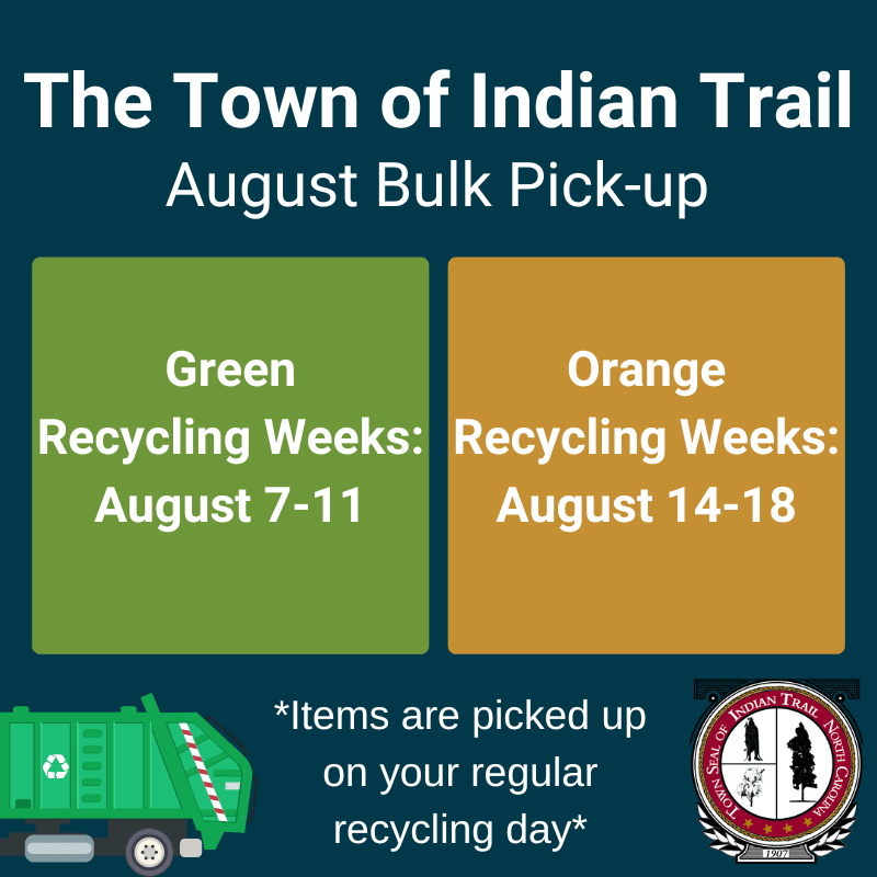 Bulk Pickup Begins Aug. 7