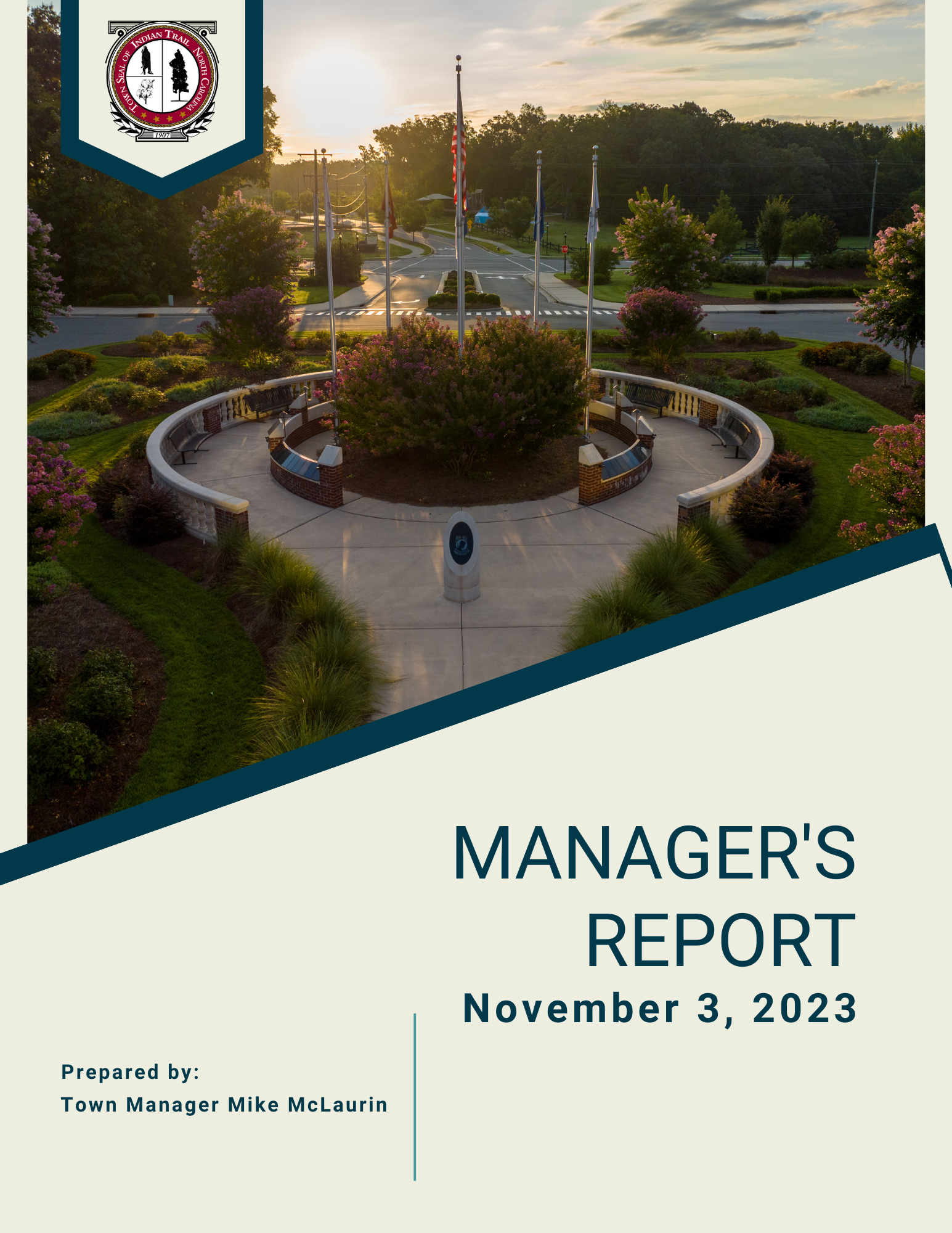 November 3 Managers Report Cover