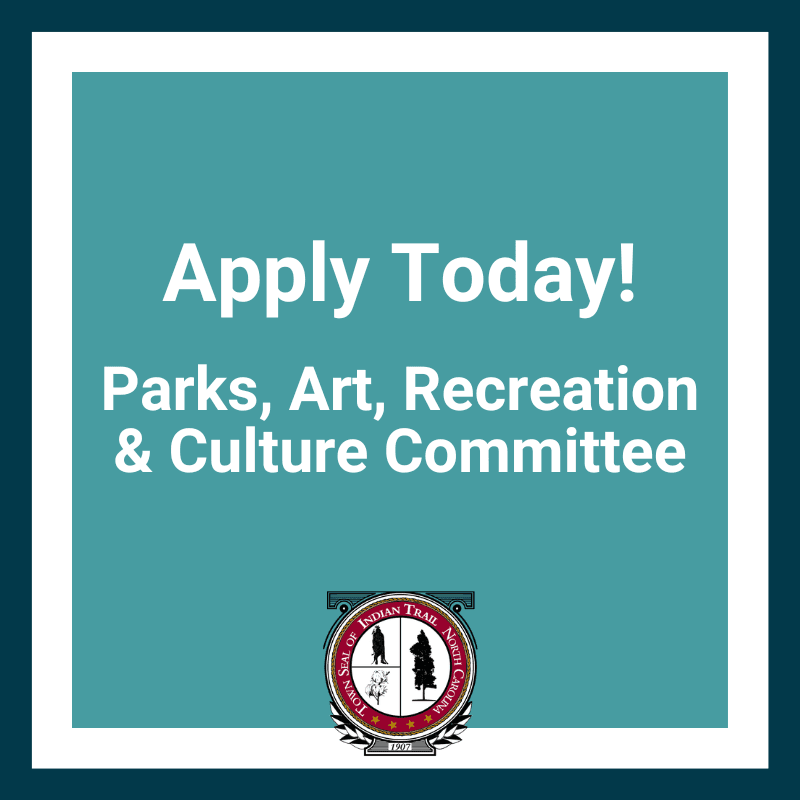 Apply today! Parks, Art, Recreation, and Culture Committee
