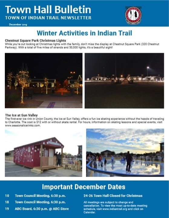 Town Hall Bulletin Cover