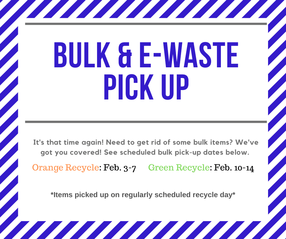 Bulk and E-Waste Pick up Information